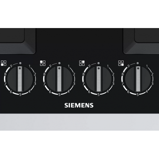 Siemens EP6A6PB20  iQ500 Gazlı Ocak 60 cm Sert cam, Siyah 
