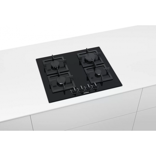 Siemens EP6A6PB20  iQ500 Gazlı Ocak 60 cm Sert cam, Siyah 