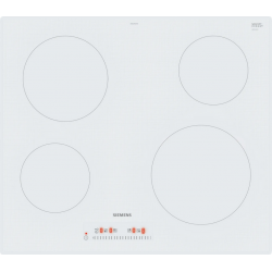 Siemens ET612FEA1E  iQ100 Elektrikli Ocak 60 cm Beyaz, Çerçevesiz Yüzey 