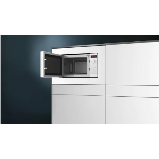 Siemens BF623LMW3 iQ300 Ankastre Mikrodalga 60 x 38 cm Beyaz Siemens BF623LMW3 iQ300 Ankastre Mikrodalga 60 x 38 cm Beyaz