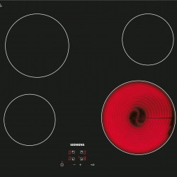 Siemens ET611HE17E iQ100 Elektrikli Ocak siyah, surface mount without frame
