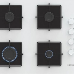 Siemens EO7C2PP30O iQ300 Gazlı Ocak 67 cm Sert cam, Beyaz