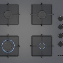 Siemens EO7C8PP30O iQ300 Gazlı Ocak 67 cm Sert cam Gri
