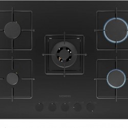 Siemens EN7B6QP30O iQ300 Gazlı Ocak 75 cm Sert cam, Siyah 