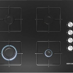 Siemens EO7C6PO12O iQ300 Gazlı Ocak 67 cm Sert cam, Siyah
