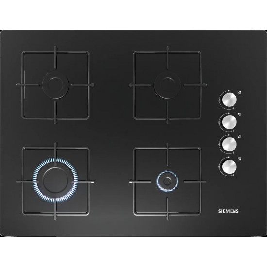 Siemens EO7C6PO12O iQ300 Gazlı Ocak 67 cm Sert cam, Siyah