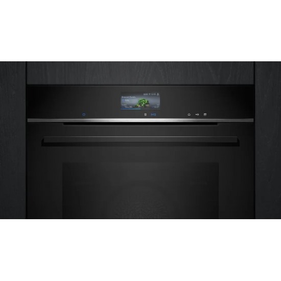 Siemens HR776G3B1 iQ700 Buhar Destekli Ankastre Fırın 60 x 60 cm Siyah Siemens HR776G3B1 iQ700 Buhar Destekli Ankastre Fırın 60 x 60 cm Siyah