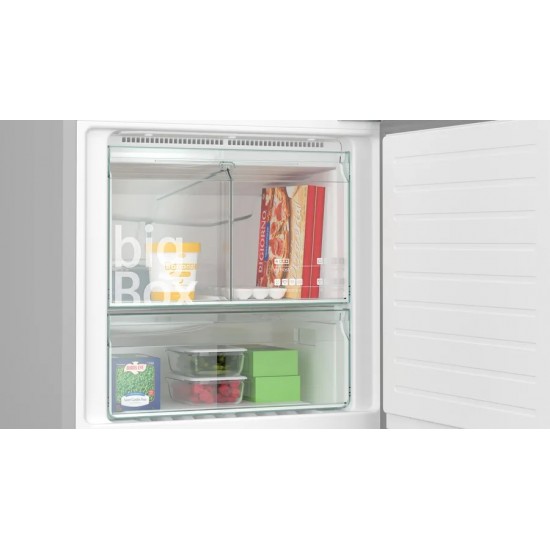 Siemens KG55NVIE0N iQ300 Alttan Donduruculu Buzdolabı 186 x 70 cm Kolay temizlenebilir Inox Siemens KG55NVIE0N iQ300 Alttan Donduruculu Buzdolabı 186 x 70 cm Kolay temizlenebilir Inox