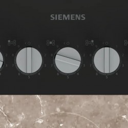 Siemens EP7A6QI40O iQ500 Gazlı Ocak 75 cm Sert cam, Siyah