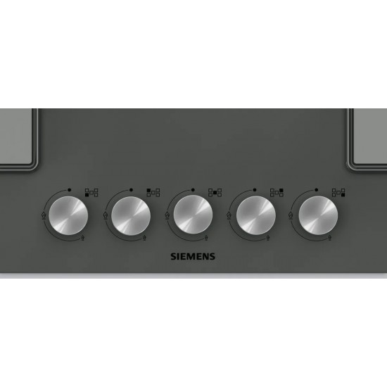 Siemens EN7B9QO12O iQ300 Gazlı Ocak 75 cm Sert cam, Antrasit gri