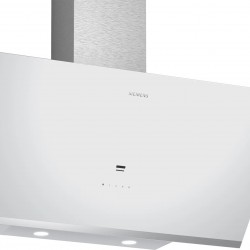 Siemens LC97KPJ20T iQ500 Duvar Tipi Davlumbaz 90 cm Beyaz Cam Yüzey, Beyaz