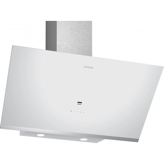 Siemens LC97KPJ20T iQ500 Duvar Tipi Davlumbaz 90 cm Beyaz Cam Yüzey, Beyaz