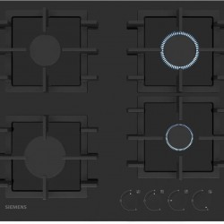 Siemens EN6B6NP40R iQ300 Gazlı Ocak 60 cm Sert cam, Siyah