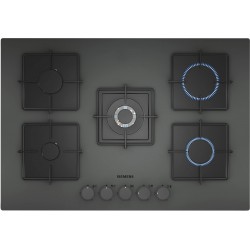 Siemens EN7B8QP30O iQ300 Gazlı Ocak 75 cm Sert cam, Antrasit gri