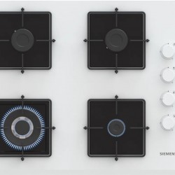 Siemens EO7C2HP30O iQ100 Gazlı Ocak 67 cm Sert cam, Beyaz