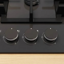 Siemens EN6B6NP40R iQ300 Gazlı Ocak 60 cm Sert cam, Siyah