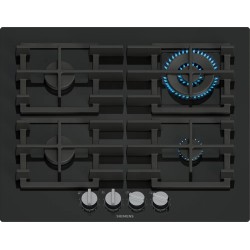 Siemens EP6A6HI40O iQ500 Gazlı Ocak 60 cm Sert cam Siyah