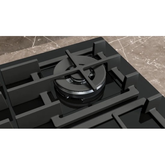 Siemens EP6A6HI40O iQ500 Gazlı Ocak 60 cm Sert cam Siyah Siemens EP6A6HI40O iQ500 Gazlı Ocak 60 cm Sert cam Siyah