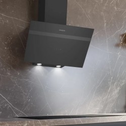 Siemens LC64KPJ60T iQ100 Duvar Tipi Davlumbaz 60 cm Siyah Cam, Siyah