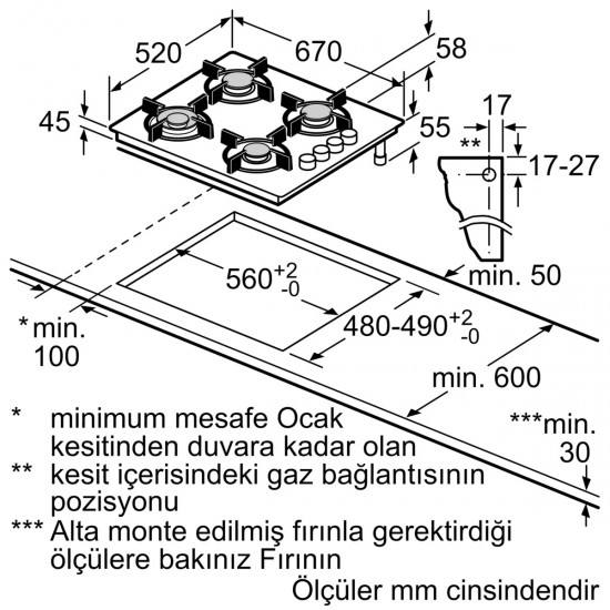 Siemens EO7C2PP30O iQ300 Gazlı Ocak 67 cm Sert cam, Beyaz Siemens EO7C2PP30O iQ300 Gazlı Ocak 67 cm Sert cam, Beyaz