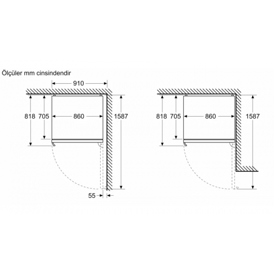 Siemens KG86PAXB0N iQ700 Alttan Donduruculu Buzdolabı 186 x 86 cm BlackSteel Siemens KG86PAXB0N iQ700 Alttan Donduruculu Buzdolabı 186 x 86 cm BlackSteel